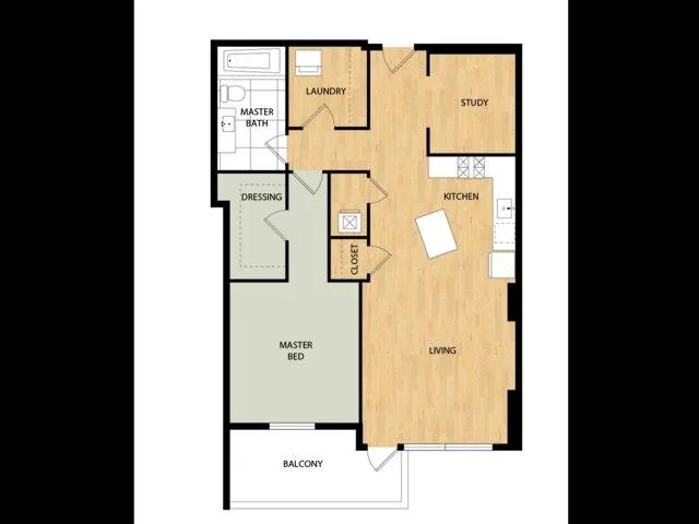 Tower One Bedroom One Bath - Dogwood