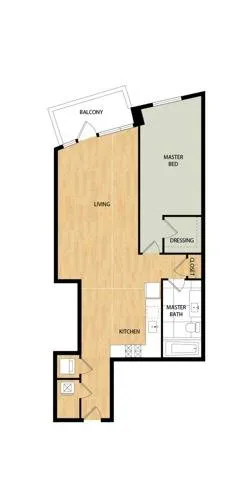 Tower One Bedroom One Bath - Aspen