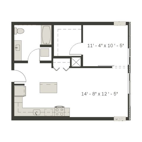 1 Bed / 1 Bath