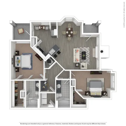 Floor Plan 5 | Apartments Near Nashville, TN Airport | Hamptons at Woodland Pointe