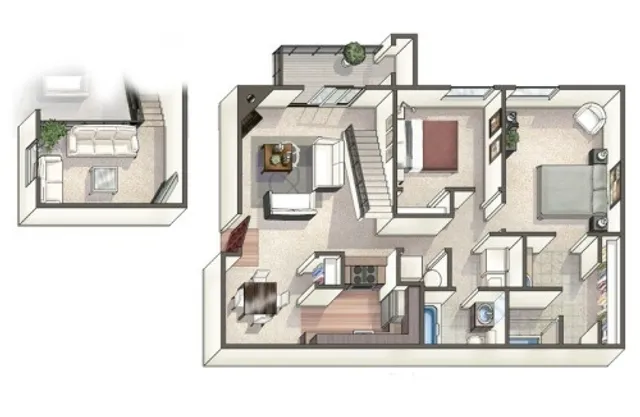 Two Bedroom Apartment | Littleton CO Apartments | Summit Riverside Apartments