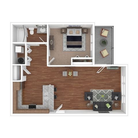 One Bedroom Apartments | Apartments in Bend OR | Bellevue Crossing Apartments