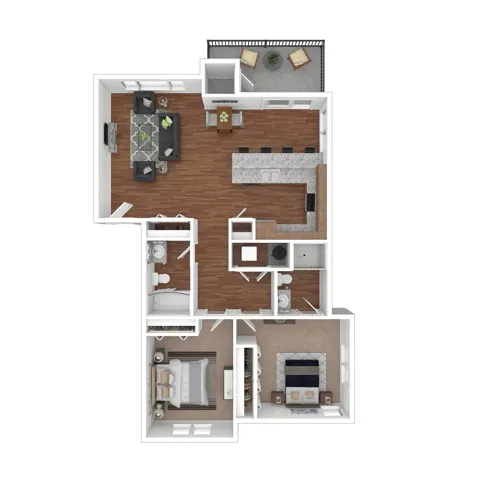 Two Bedroom Apartments | Apartments in Bend OR | Bellevue Crossing Apartments