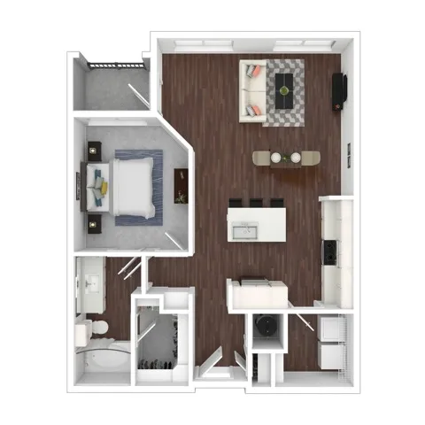 One Bedroom One Bath | Austin Texas Apartments for Rent | Brightleaf at Lakeline