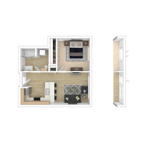 Studio | Apartments in Seattle WA | The Noble