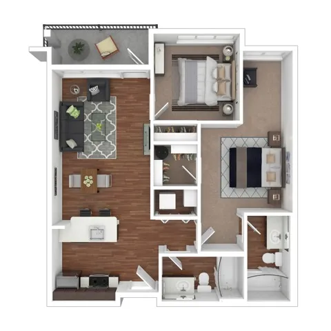 Two Bedroom Two Bath | Apartments in Lacey WA | Toscana Apartment Homes