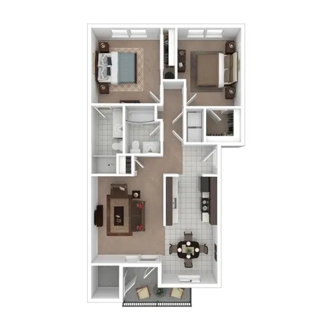 Two Bedroom Two Bath | Apartments in Tualatin OR | River Ridge Apartments