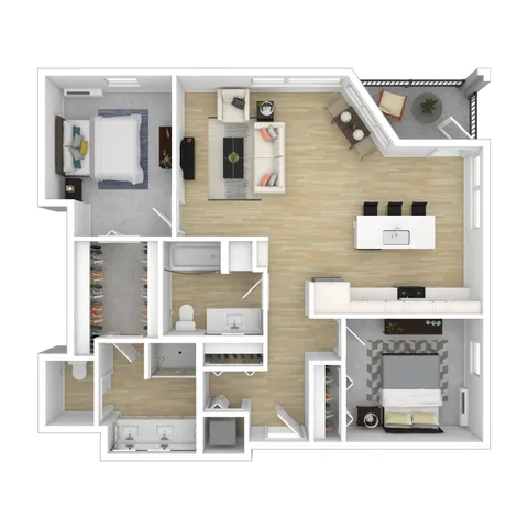 2 Bed 2 Bath Apartment | Apartments For Rent In Portland, OR | Splash Apartments