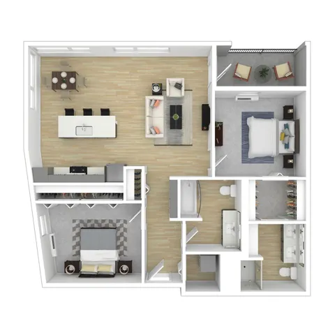 2 Bed 2 Bath Apartment | Apartments For Rent In Portland, OR | Splash Apartments