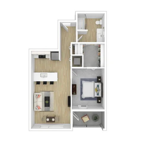 1 Bed 1 Bath Apartment | Apartments For Rent In Portland, OR | Splash Apartments