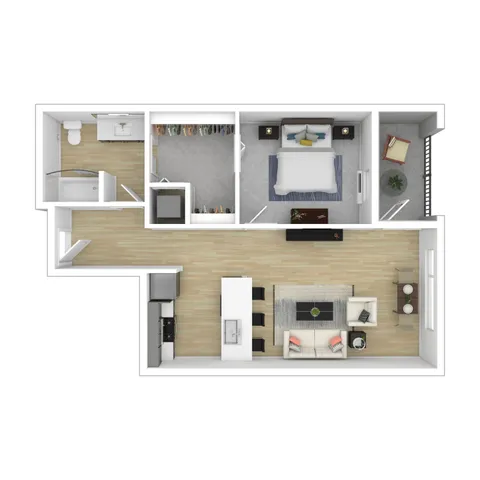 1 Bed 1 Bath Apartment | Apartments For Rent In Portland, OR | Splash Apartments