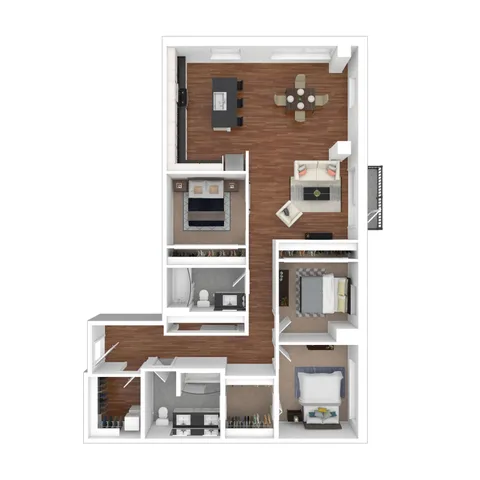 3 Bed 2 Bath Apartment | Apartments For Rent In Belltown, Seattle, WA | The Confidential