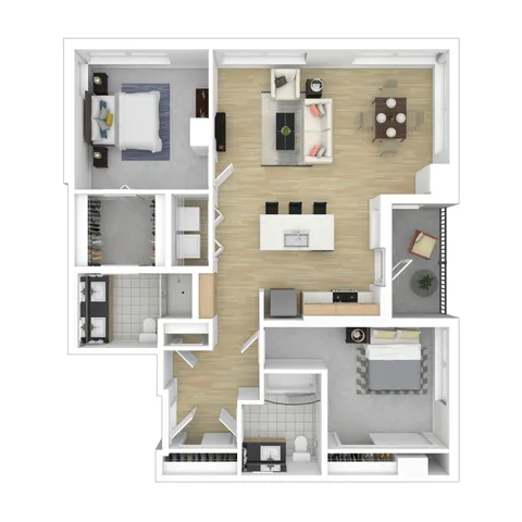 2 Bed 2 Bath Apartment | Apartments For Rent In Belltown, Seattle, WA | The Confidential