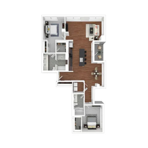 2 Bed 2 Bath Apartment | Apartments For Rent In Belltown, Seattle, WA | The Confidential