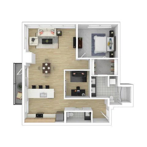 1 Bed 1 Bath with Den Unit | Apartments For Rent In Belltown, Seattle, WA | The Confidential