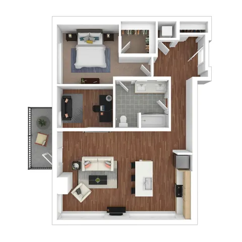 1 Bed 1 Bath with Den Unit | Apartments For Rent In Belltown, Seattle, WA | The Confidential