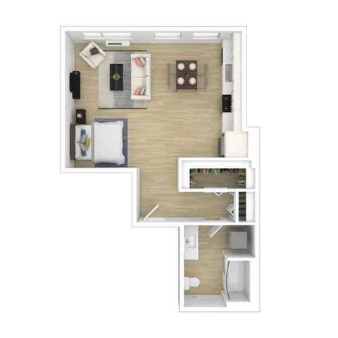 Studio Unit | Apartments For Rent In Portland, OR | Splash Apartments