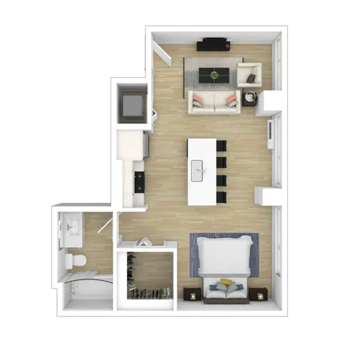 Studio Unit | Apartments For Rent In Portland, OR | Splash Apartments