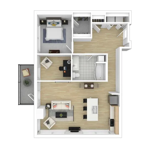 1 Bed 1 Bath with Den Unit | Apartments For Rent In Belltown, Seattle, WA | The Confidential
