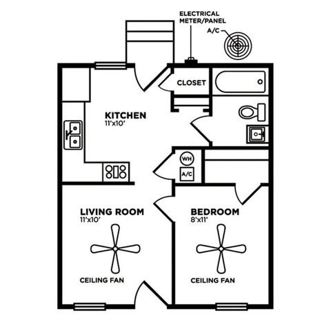 one bedroom