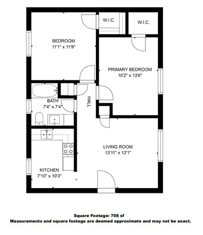 2 bed / 1 bath