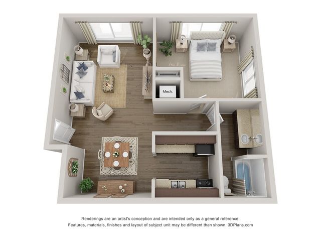 1 bedroom