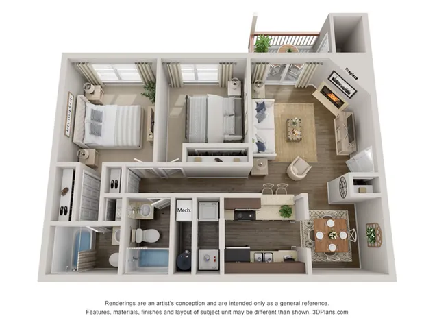2 bedroom