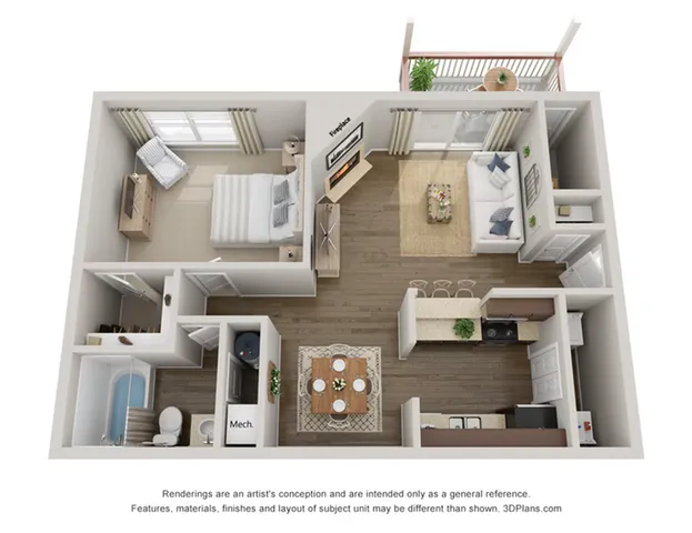 1 bedroom