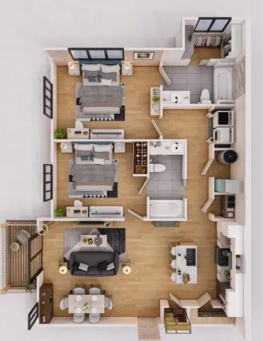 Havenbloom Two Bedroom Floorplan
