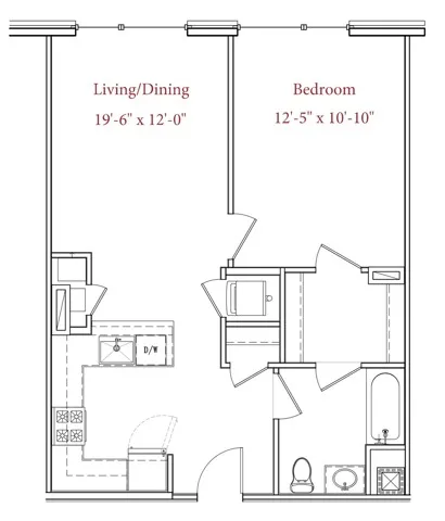 1 Bed 1 Bath