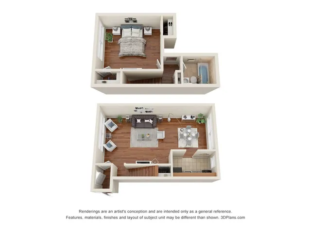 1 bedroom duplex