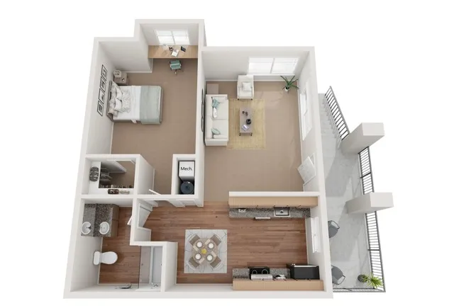 1 bedroom