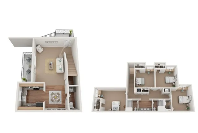 4 bedroom w/d