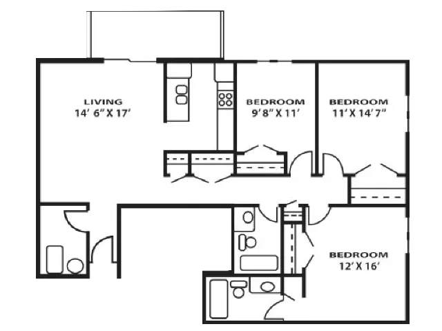 3 Bedrooms 2 Bathrooms in Southridge