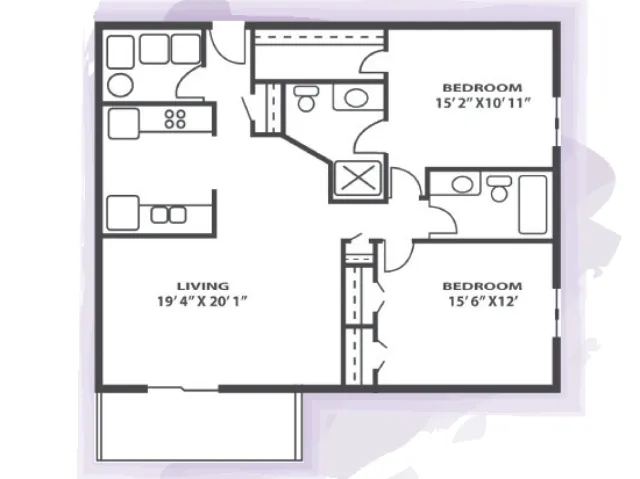2 Bedrooms 2 Bathrooms in Southridge
