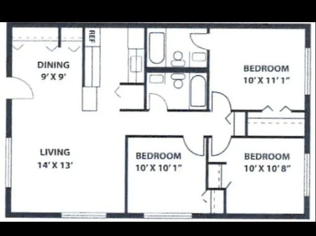 3 Bedrooms 2 Bathrooms in Briargate 1