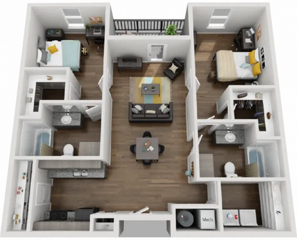 The Georgian 2x2 Floor Plan