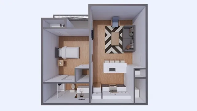 The 1 bedroom 1 bathroom floorplan is 635 sq. ft.