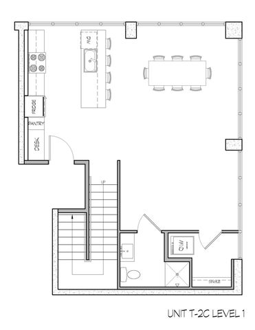 Townhome 2 bedroom suite-level 1