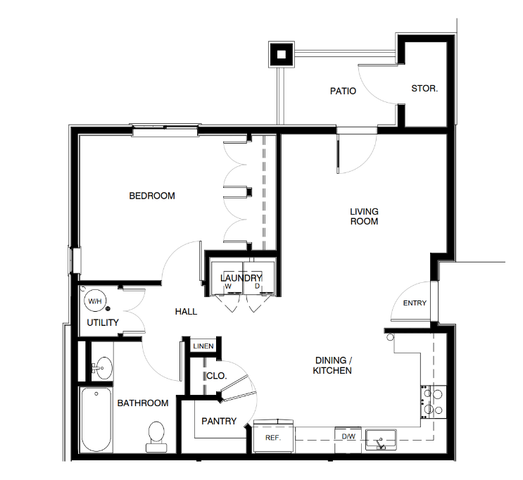1 Bedroom (1A) Type B