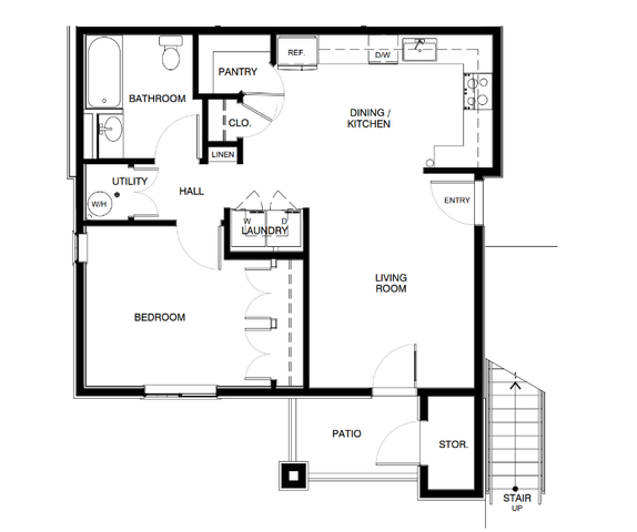 1 Bedroom (1B) Type B