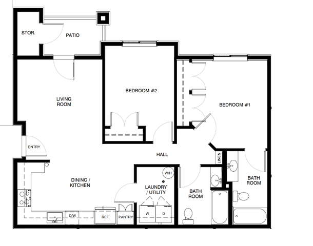 2 Bedroom (2A) Type B