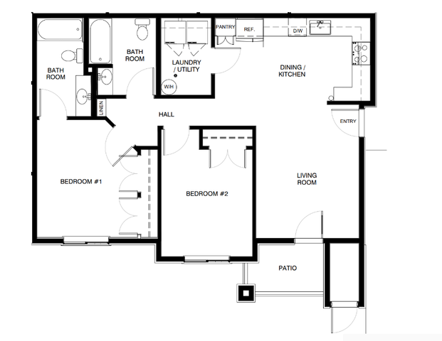 2 Bedroom (2B) Type B