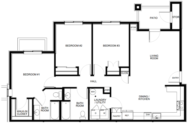 3 Bedroom (3B) Type B
