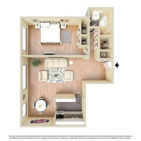 1 Bedroom 1 Bath