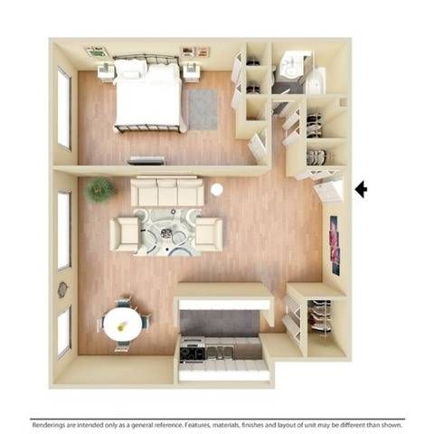 1 Bedroom 1 Bath