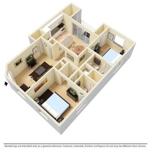 MillersCrossing 2BD 2Bath 1070sqft