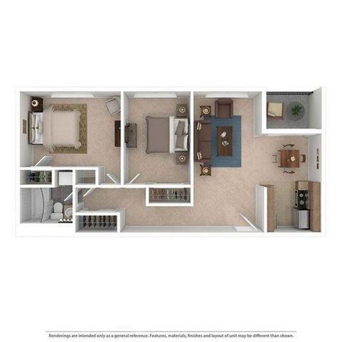 AudubonPointe 2BD 1Bath 800sqft