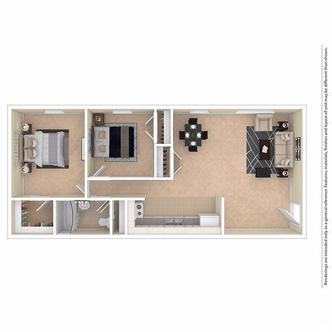 DublinVillage 2BD 1Bath 795sqft