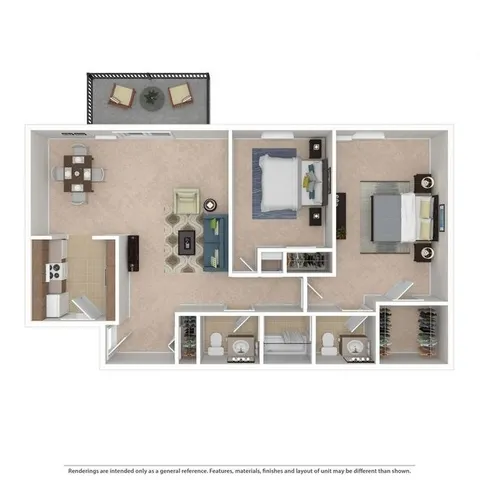 Toftrees Parkgate 2BD 1.5Bath 921sqft
